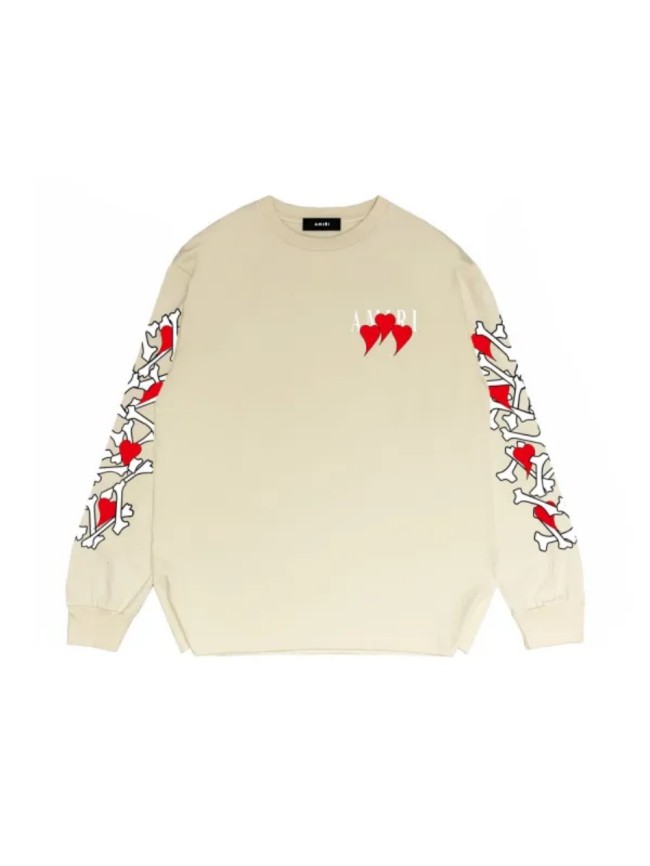 [50% Off]Heart Letter Print Long Sleeves Shirt 21034219