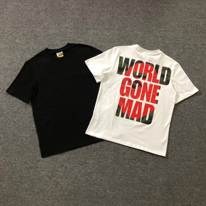 [50% Off]Red and green apes letter short sleeve 2 colors 21212919