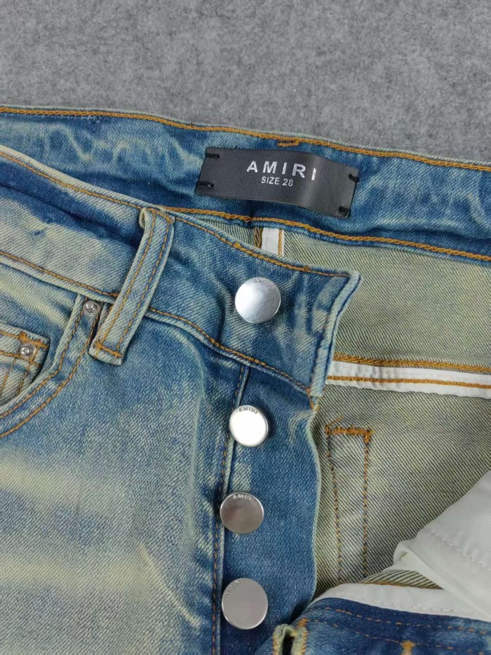1:1 quality version 28143160 Side Bone Embroidered Jeans