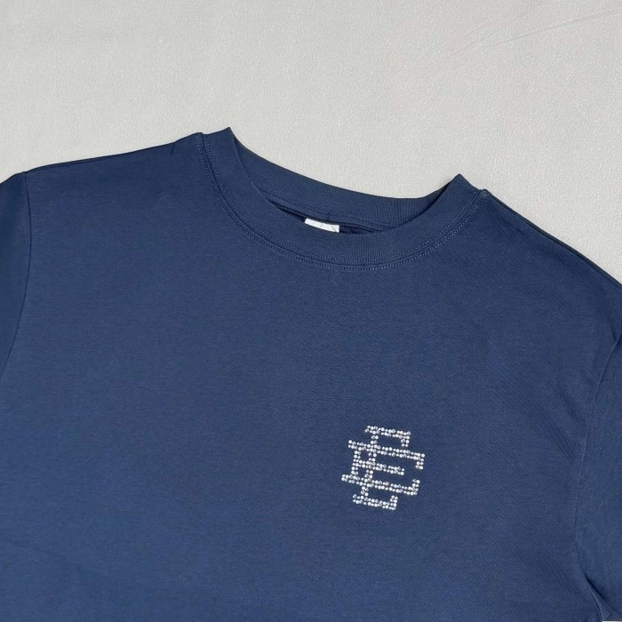 Eric Emanuel 1:1 quality version Retro Casual Small Rhinestone Emblem Print Relaxed Fit Basic Cotton Tee 3 colors 29374979