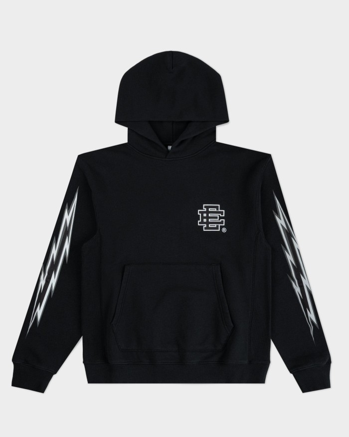Eric Emanuel 1:1 quality version Streetwear Chest Monogram And Side Lightning Graphic Print Hoodie & Pants Tracksuit Set 2 colors 29375014