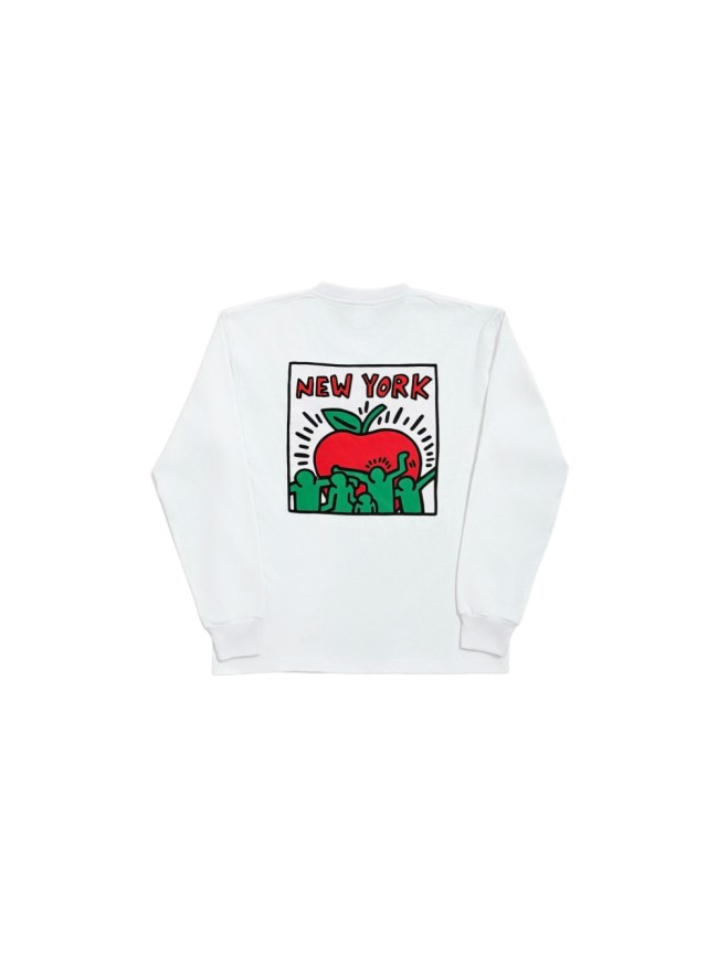 Eric Emanuel 1:1 quality version Front Mini Monogram Back New York Apple Character Graphic Long Sleeve T-Shirt 29374998