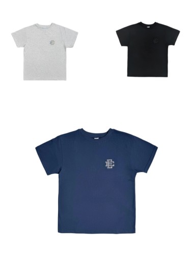 Eric Emanuel 1:1 quality version Retro Casual Small Rhinestone Emblem Print Relaxed Fit Basic Cotton Tee 3 colors 29374979