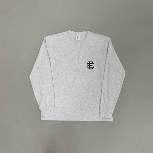 Eric Emanuel 1:1 quality version Retro Casual Front Chest Monogram Badge Print Long Sleeve T-Shirt 29375005