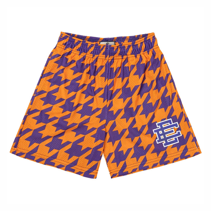 Eric Emanuel Streetwear Houndstooth Full Print Loose Fit Breathable Mesh Athletic Shorts 3 colors 29374966