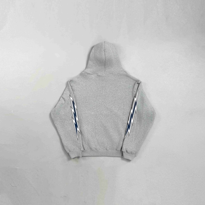 Eric Emanuel 1:1 quality version Streetwear Chest Monogram And Side Lightning Graphic Print Hoodie & Pants Tracksuit Set 2 colors 29375014
