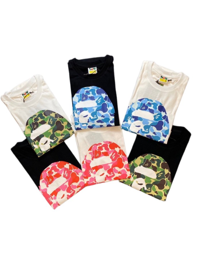 [50% Off]1:1 quality version ABC camo ape head logo tee 21607979