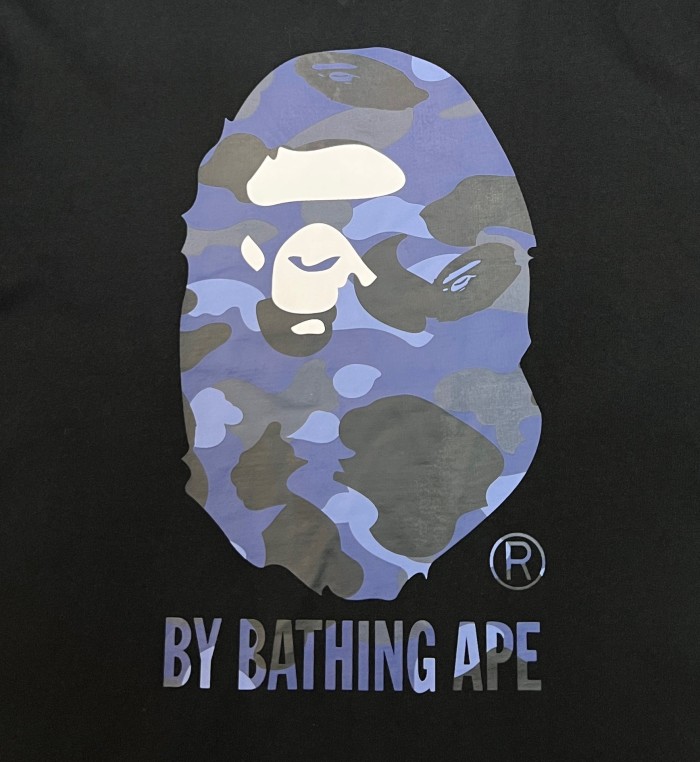 [50% Off]1:1 quality version Camouflage great ape head letter print tee 6 colors 21608121
