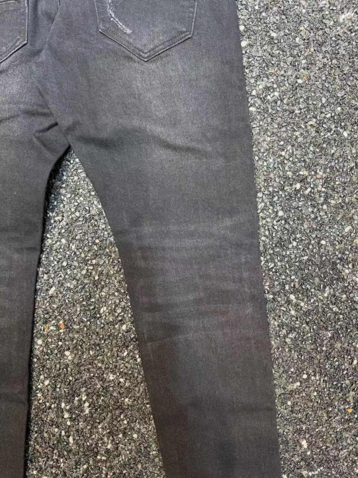 Amiri 1:1 quality version American Biker High Street Black Wash Ripped Horse Graphic Skinny Jeans 29374878