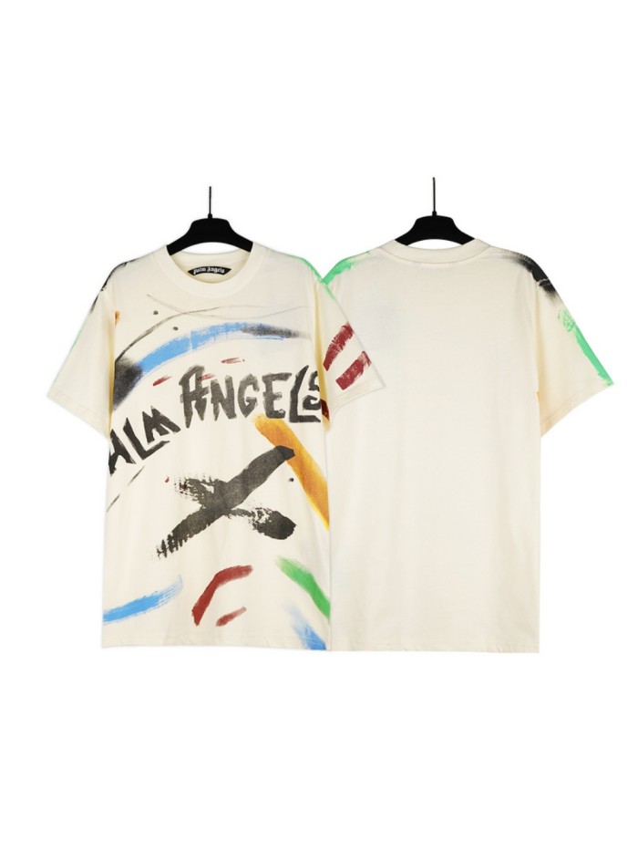 [50% Off]Colorful Graffiti Print Short Sleeve 22715994