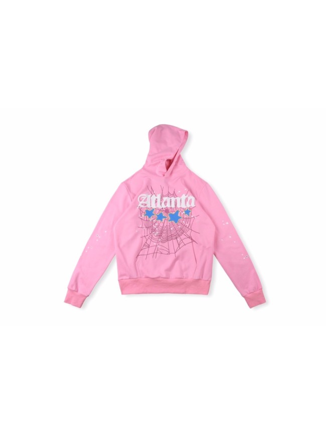 Sp5der Pink Pullover Hoodie Sweatshirt Hoodie 22779286