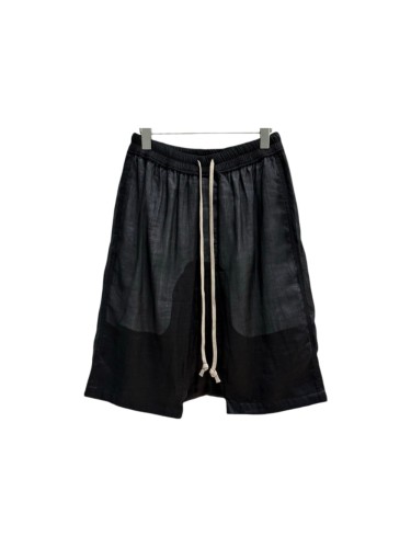 Rick Owens 1:1 quality version Double Layer Gauze Breathable Thin Casual Straight Leg Men's 5 Inch Shorts 29214047