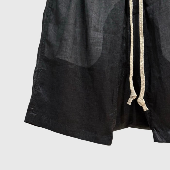 Rick Owens 1:1 quality version Double Layer Gauze Breathable Thin Casual Straight Leg Men's 5 Inch Shorts 29214047