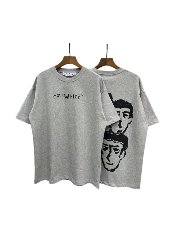 [50% Off]Off White 1:1 quality version Back Head Sketch Print T-shirt 22926517