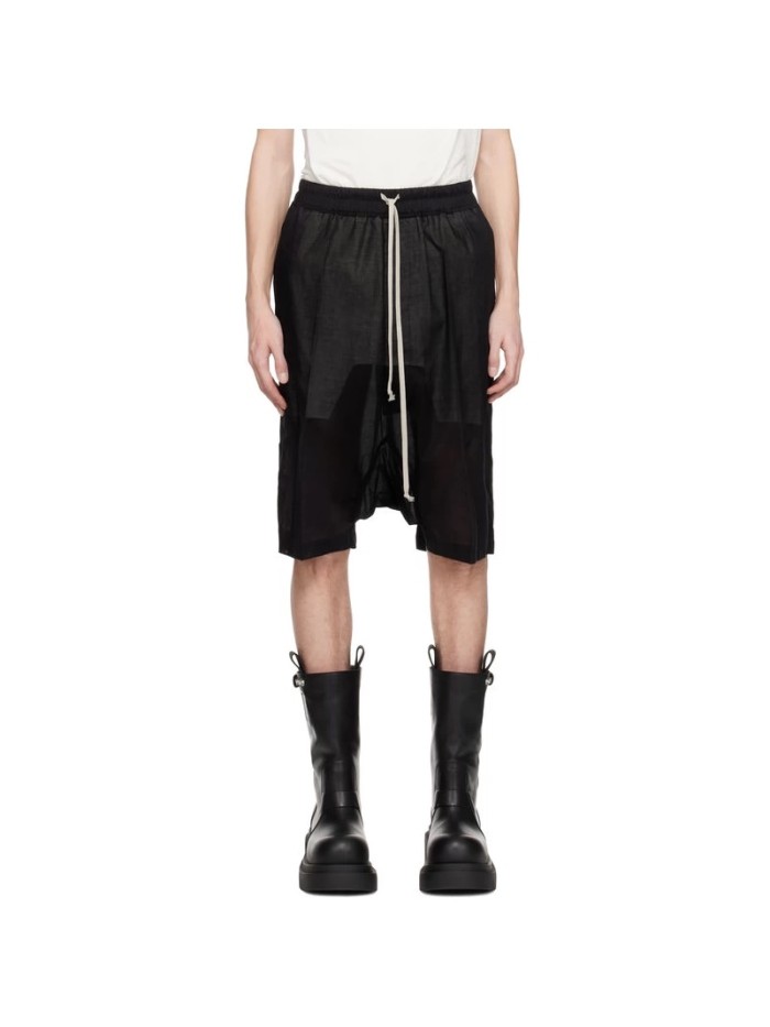 Rick Owens 1:1 quality version Double Layer Gauze Breathable Thin Casual Straight Leg Men's 5 Inch Shorts 29214047