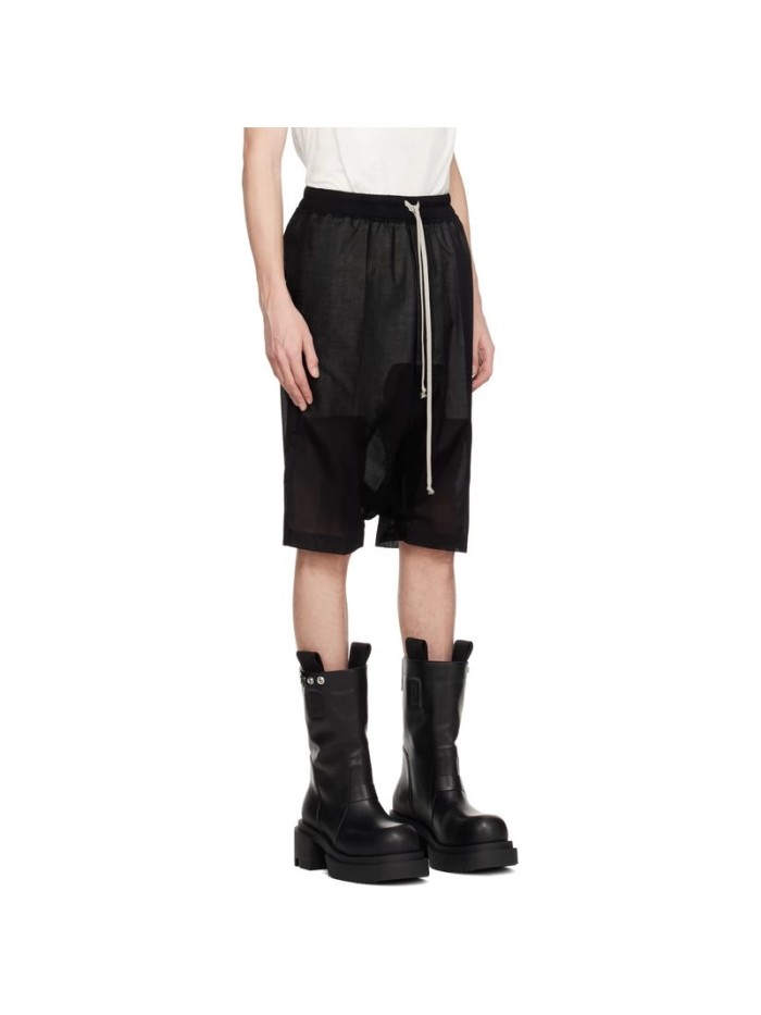 Rick Owens 1:1 quality version Double Layer Gauze Breathable Thin Casual Straight Leg Men's 5 Inch Shorts 29214047