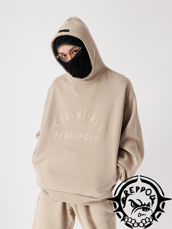 [50% Off]Fear Of God (Essentials) [Big & Tall for weights up to 220 lbs]1:1 quality version High Street Personalized Loose Hoodie 2 Colors 23072387