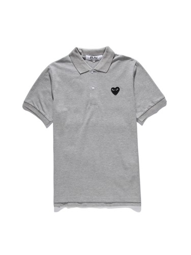 [50% Off]Cdg Play Classic black heart embroidered polo shirt 3 colors 23161208