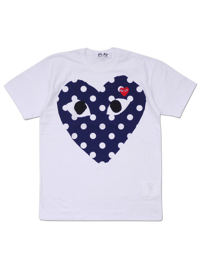 [50% Off]1:1 quality version Big Polka Dot Heart Embroidery T-shirt 22982252