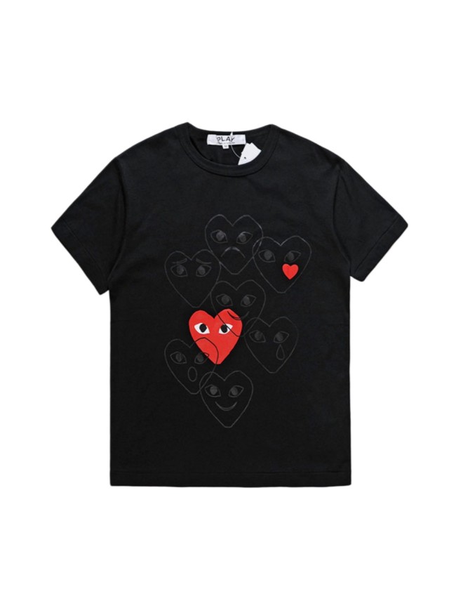 [50% Off]1:1 quality version Love emoticon printed tee 4 colors 23116082