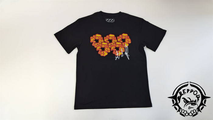 [50% Off]Denim Tears 1:1 quality version Offsettears Flame Explosion Flower tee 2311171