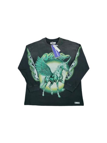 Duaa Latest Fashion Streetwear Rhinestone Long-Sleeve T-Shirt 28930897