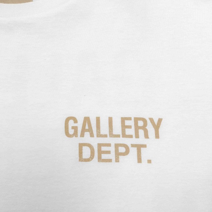 GaIIery Dept. [Big & Tall for weights up to 220 lbs]1:1 quality version Vintage Washed Chest Mini Logo Back Hollywood Letter Print Tee 29393475