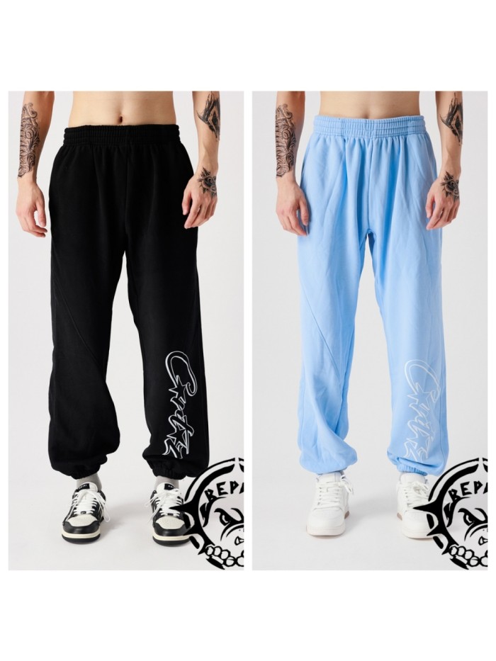 [50% Off]Alcatraz Cutout Letter Print Sweatpants 4 colors 23847101