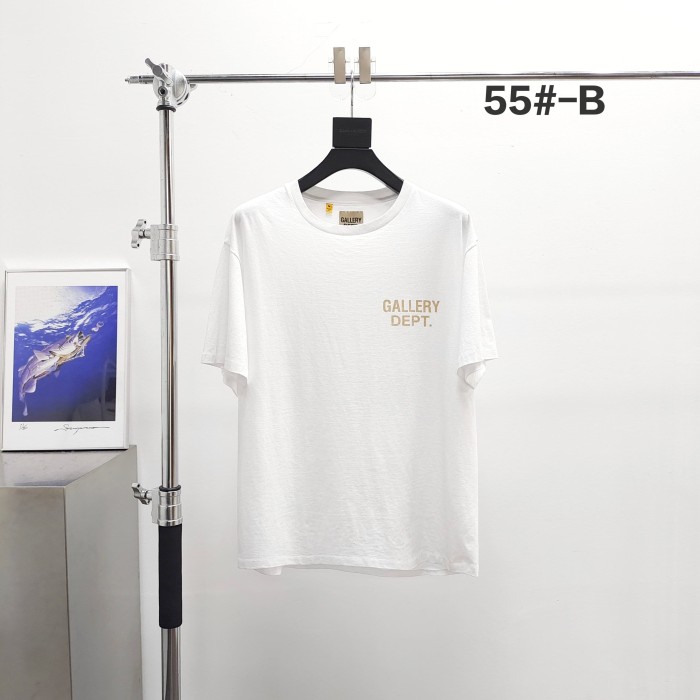 GaIIery Dept. [Big & Tall for weights up to 220 lbs]1:1 quality version Vintage Washed Chest Mini Logo Back Hollywood Letter Print Tee 29393475