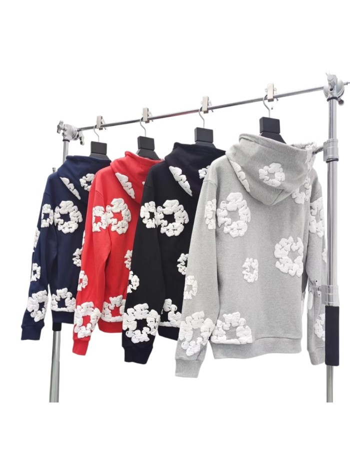 [50% Off]Denim Tears 1:1 quality version Kapok Cotton Print Hoodie 12 colors 24036968