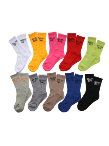 Vintage monogrammed embroidered cotton athletic socks 15 colors 24067190