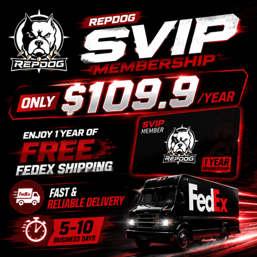 SVIP – 1-Year Free FedEx Shipping for RepDog & YoungRich