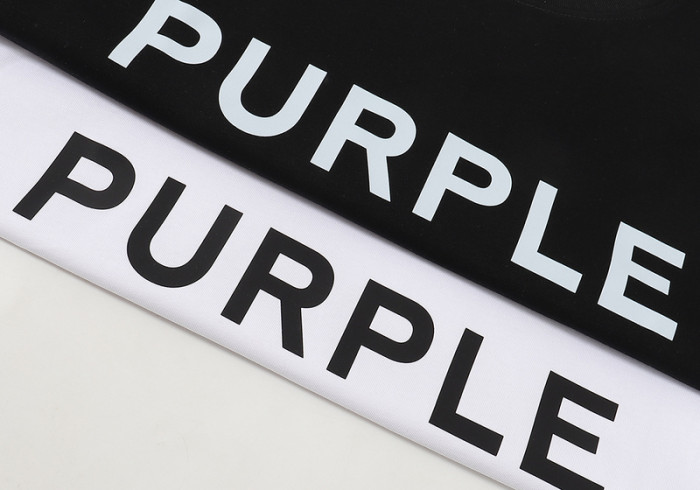 [50% Off]Purple Brand Basic Letter tee 2 colors 25163586