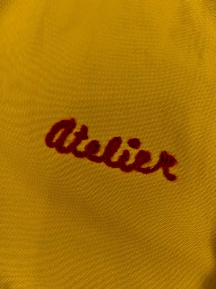 GaIIery Dept. Vintage Cuban Collar Dual Embroidery Front Back Large Letter Graphic Loose Cropped Work Shirt 2 colors 29356378