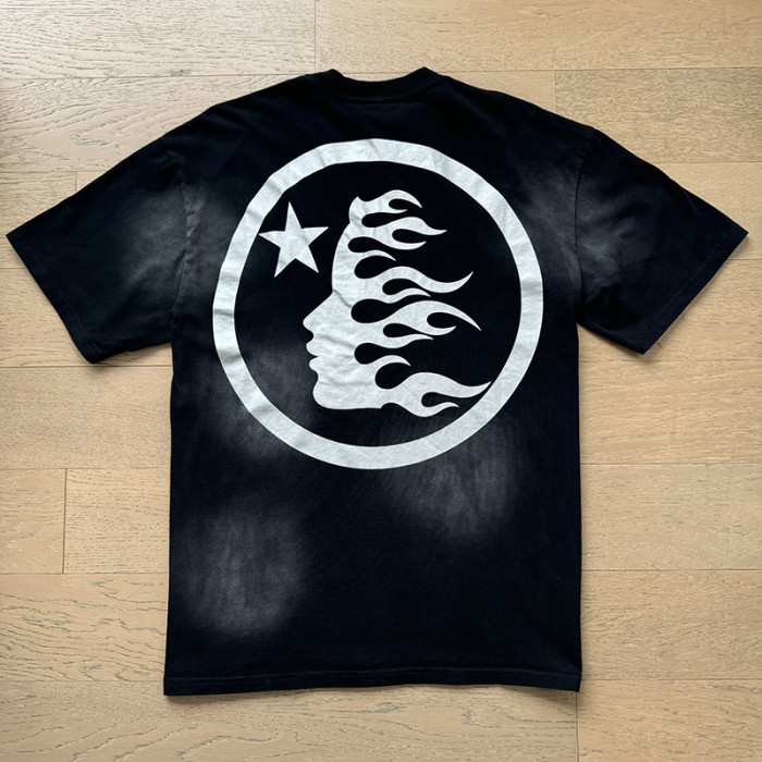 Hellstar Studio Star Letter Side Vertical Letter Badge Print Washed Tee & Shorts Set 29396691