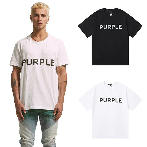[50% Off]Purple Brand Basic Letter tee 2 colors 25163586