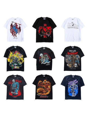 [50% Off]Tide loose T-shirt big size printing tee 25 colors 25169414