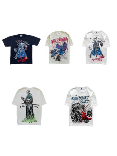 [50% Off]Card Samurai Loose Print tee 5 colors 25169792