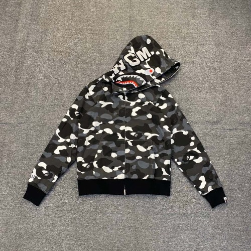 A Bathing Ape Bape 1:1 quality version Luminous Camouflage Shark Hoodie 2 colors 25419541