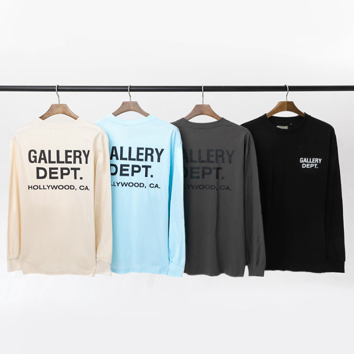 [50% Off]Thin Long Sleeve T-Shirt with Large Printed Lettering on the Back 4 colors 25283762