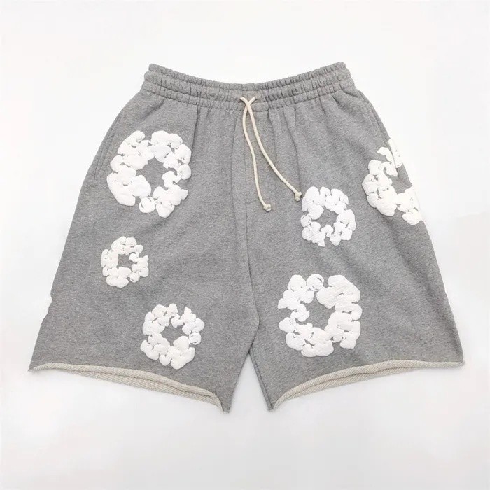 Denim Tears 1:1 quality version Classic Kapok Print Drawstring Shorts 10 colors 25263818