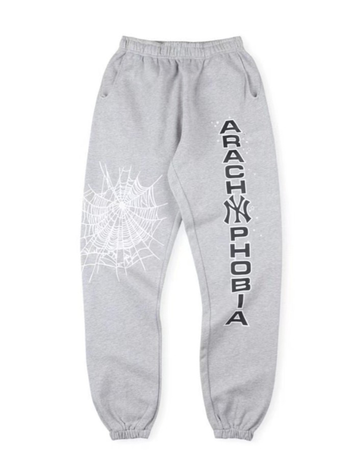 [50% Off]Sp5der Monochrome Spider Web Monogrammed Sweatpants 25402421