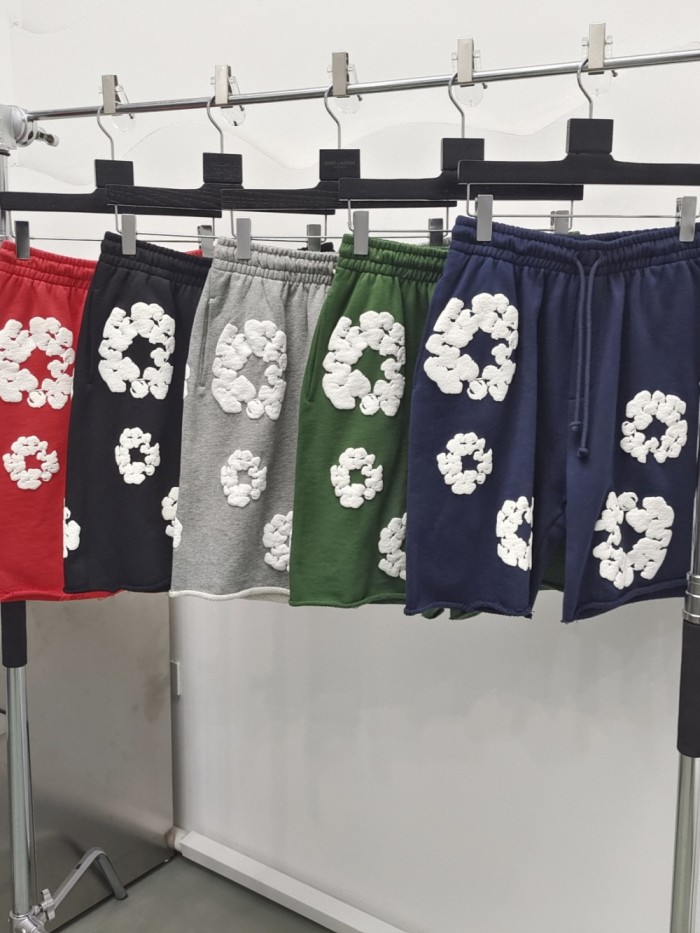 [50% Off]Denim Tears 1:1 quality version Classic Kapok Print Drawstring Shorts 10 colors 25263818