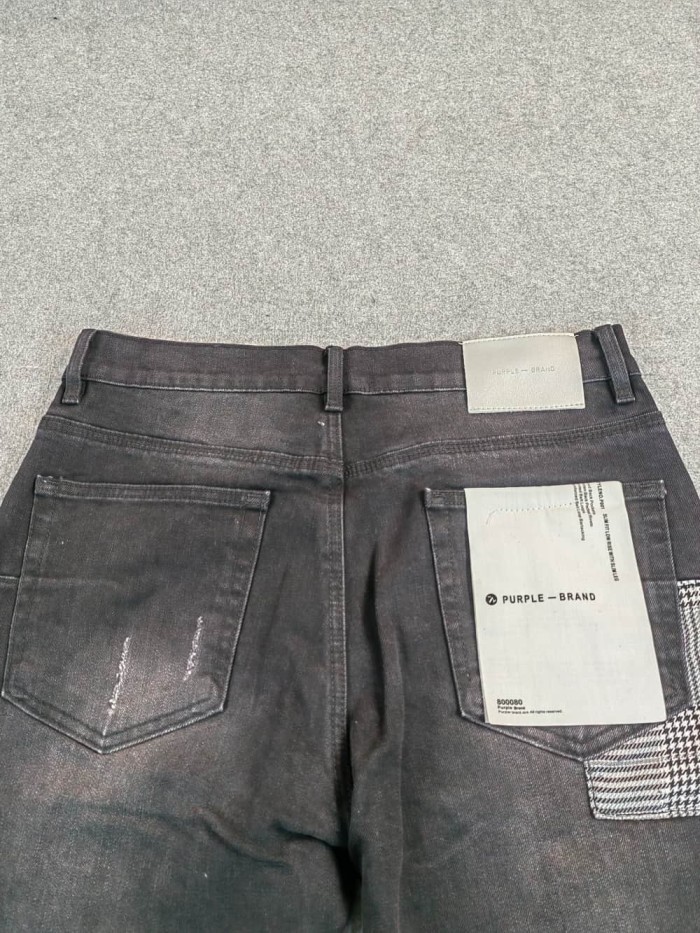 [50% Off]Ripped Mesh Distressed Slim‑Fit Jeans 29399325
