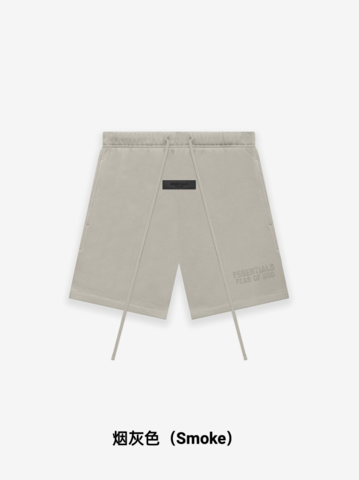 [50% Off]Fear Of God (Essentials) [Big & Tall for weights up to 220 lbs]1:1 quality version Flocked letter logo shorts 6 colors 25496456