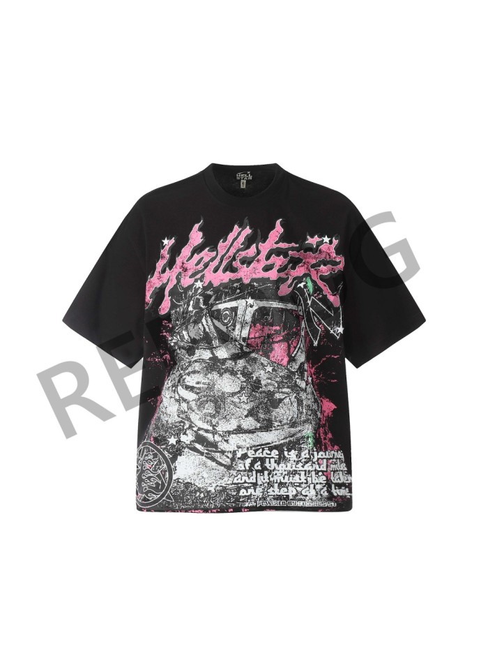 [50% Off]Hellstar Studio Vintage Graffiti Hip Hop Small Logo Back Tee 2 colors 25729430