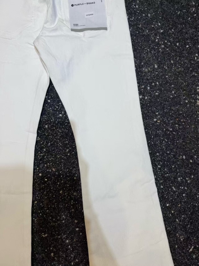 Purple Brand 1:1 quality version Retro Hype Minimal Solid Tone Rivet Cuff Bootcut Flared Denim Jeans 2 colors 29401436