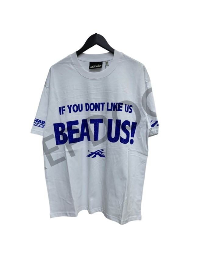 [50% Off]Hellstar Studio BEAT US slogan print hip-hop trend Tee 25721361