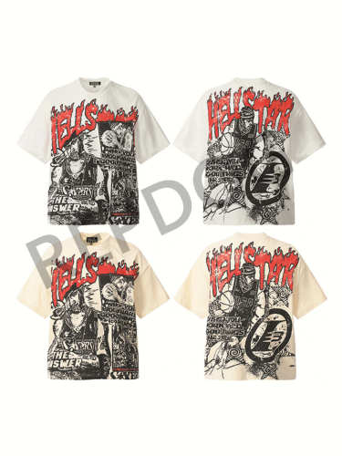 [50% Off]Hellstar Studio Full Print Series Iverson Vintage Tee 2 colors 25752712