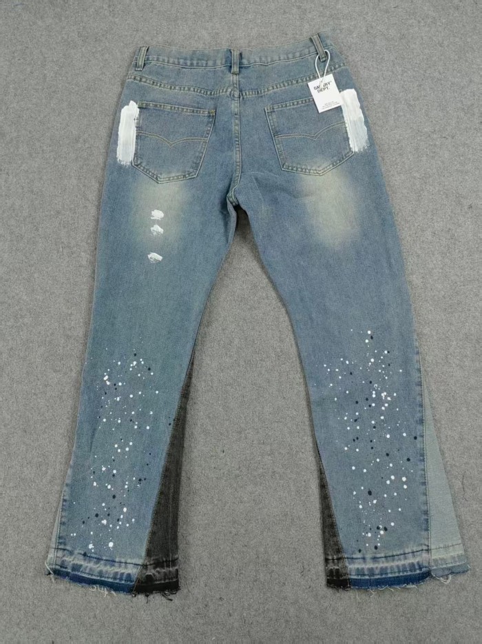 Splash Watercolor Small Fresh Jeans